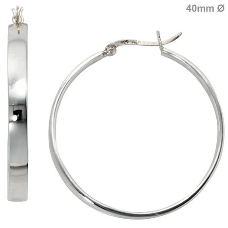 Colfem Creolen, 925 Sterling Silber, rund - Bild 1