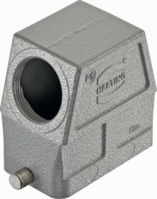 Harting Tüllengehäuse HAN 10B-GS-R-M32 19300100547 aus Aluminium in Grau - Bild 1