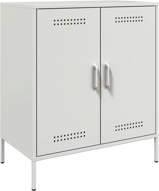 vidaXL Sideboard in Weiß aus Stahl im Industrie-Stil, B/T/H: 68 x 39 x 79 cm - Bild 1