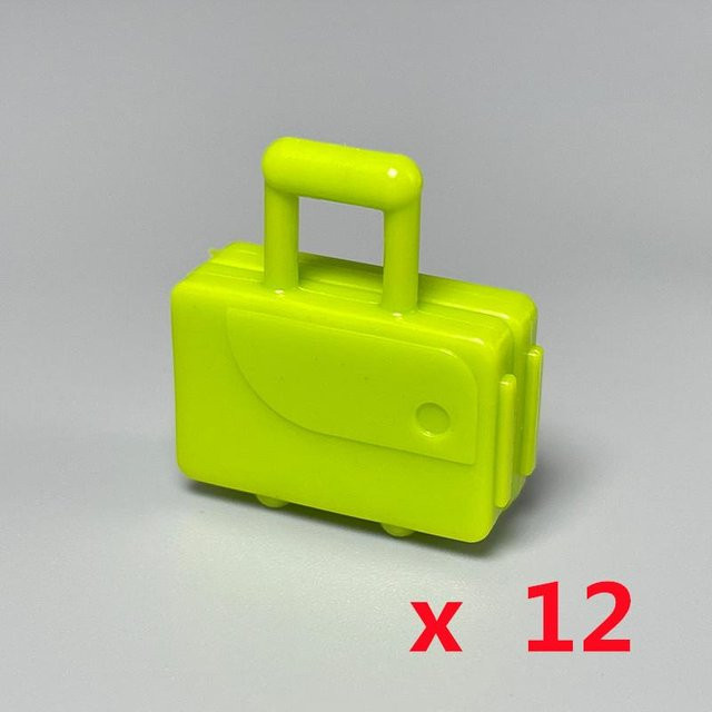 Yiran toy Bausteine Zubehör Kofferstangen Kisten apfelgrüne 12-teiliges Set - Bild 1