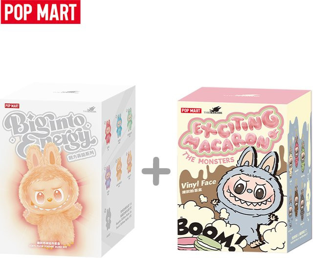 POP MART THE MONSTERS Big into Energy Series, Vinyl-Plüsch-Anhänger-Blindbox, Macaron-Blindbox, Set / Bundle, ab 14 Jahre - Bild 1