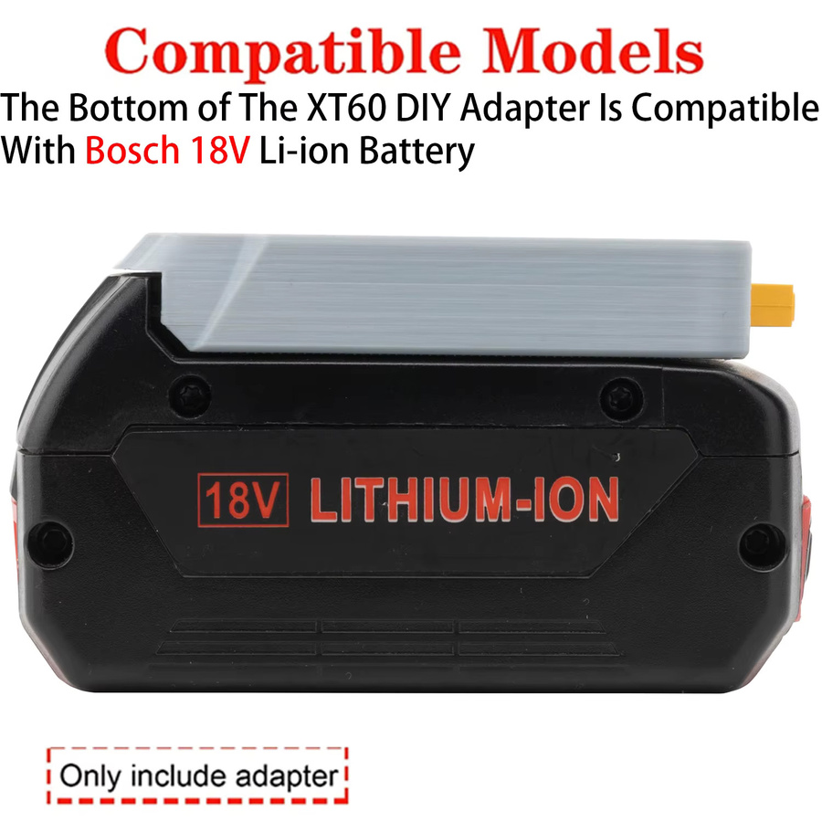 XT60-Buchsenanschluss-Adapter für Bosch 18V Li-Ionen-Akkus zur DIY-Gerätemodifikation - Bild 3