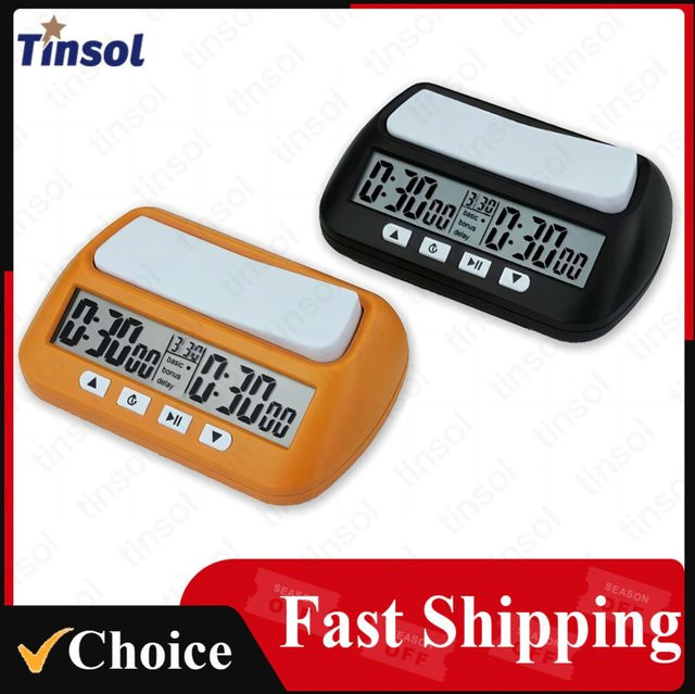 TINSOL 3-in-1 Multifunktionaler Tragbarer Professioneller Schachuhr Digitaler Schach-Timer, Spiel-Timer - Bild 1