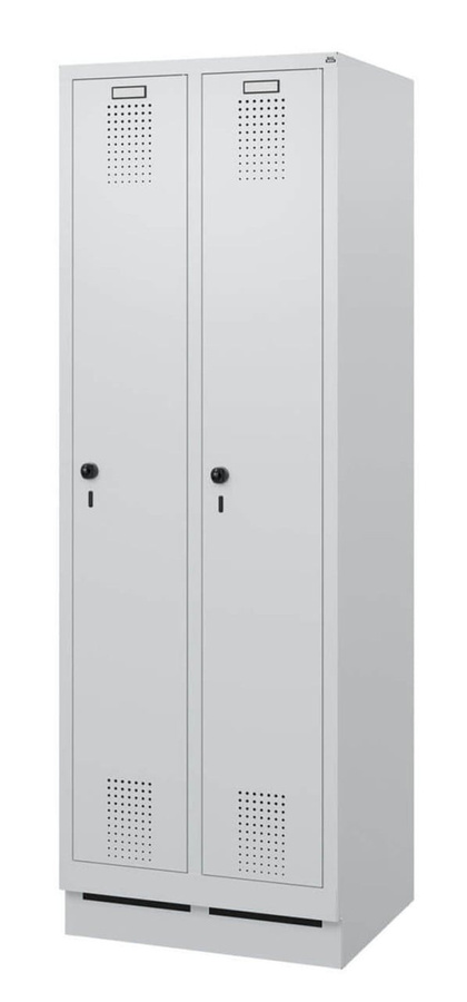 BIGBOXX Spind Comfort mit Sockel aus Metall in Weiß - Bild 1