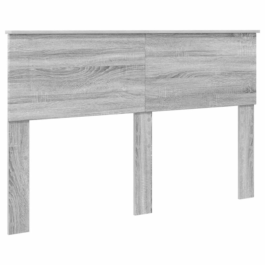 vidaXL Kopfteil für das Bett in Grau Sonoma, modernes Design aus Holzwerkstoff, Breite: 150 cm - Bild 1