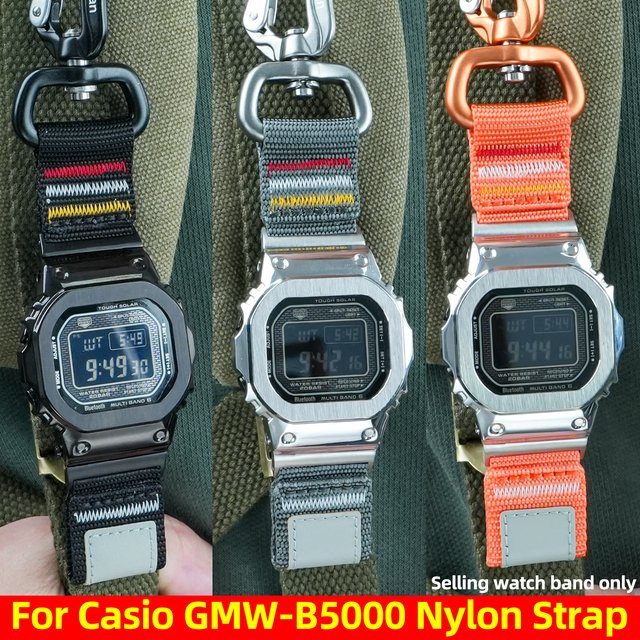 Casio Uhrenarmband Nylon, Aluminiumlegierung, Silber, Herren - Bild 1