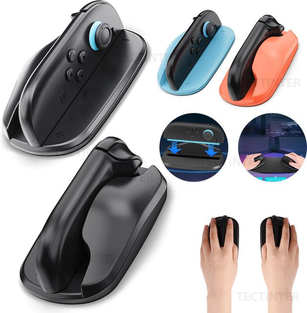 2 Stück Mausgriff-Ständer für Nintendo Switch 2 Joystick-Controller in Schwarz - Bild 1