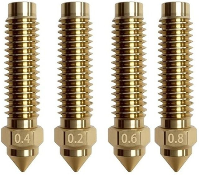Elegoo Bimetall-Hotend-Kit mit Keramik-Düse aus Messung für Elegoo Centauri Carbon FDM 3D-Drucker, Farbe: Gold - Bild 1
