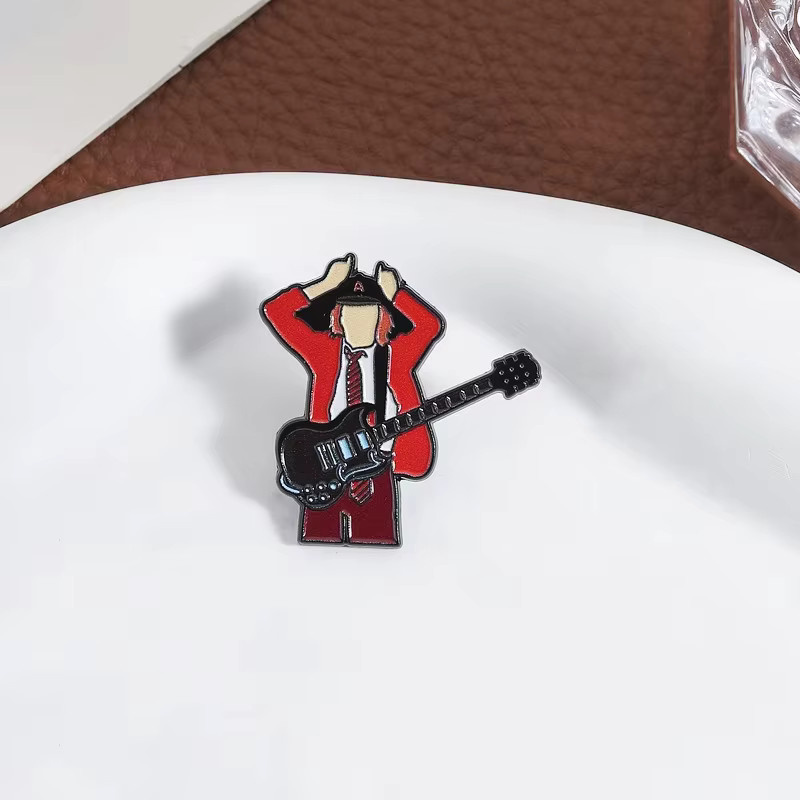 YUMEI Anstecknadel Angus Young Emaille, Bunt - Bild 4