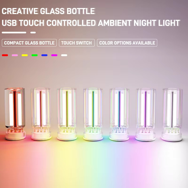 GZQGT USB Auto Atmosphäre Licht mit dimmbarer LED Filament Lampe als dekoratives Nachtlicht und Umgebungsbeleuchtung - Bild 5