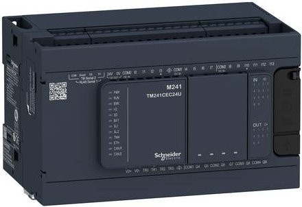 Schneider Electric TM241C24R Erweiterungsmodul in Grau - Bild 1