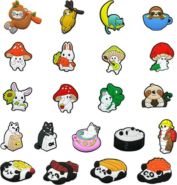 Lanxi League Schuh-Charms, 21-teiliges Set, PVC, Kinder - Bild 1