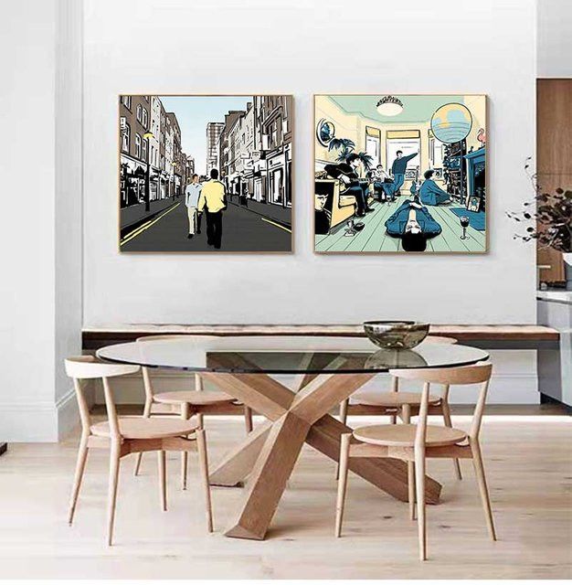 Oasis Absolut Mögliches Album Poster als quadratische Leinwand Malerei für dein Home Decor - Bild 1