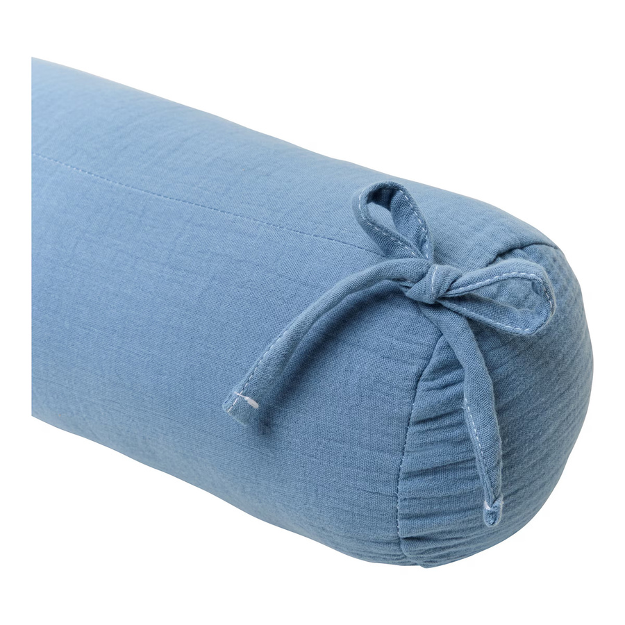 Bornino Home Nestchenschlange aus Musselin in Blau, B/H: 180 x 14 cm - Bild 2