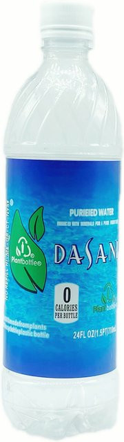 Dasani Leere Wasserflasche mit geruchsicherer Tasche in Lebensmittelqualität, transparent - Bild 1