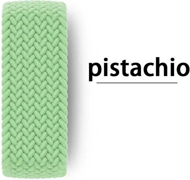 CAOWTAN Uhrenarmband Nylon, Geflochtenes Solo Loop, Pistazie, Unisex - Bild 1
