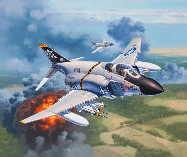 Revell F-4J Phantom II, Fahrzeug, 1:72, ab 10 Jahren - Bild 1