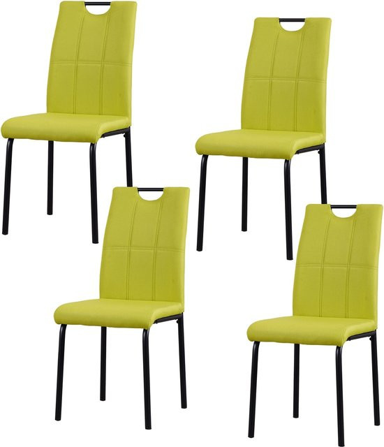 HTI-Living Stuhl Denton Grün mit Stoffbezug und Metallgestell für dein Esszimmer - Bild 1