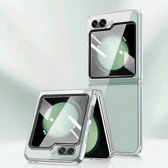Transparente Acryl-Schutzhülle für dein Samsung Galaxy Z Flip 5 in Blau - Bild 1