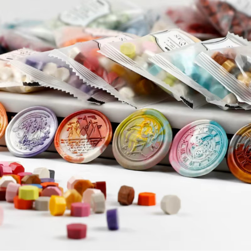 100 Stück Wachsperlen in Multicolour für Wachssiegel zum DIY Basteln und Dekorieren von Hochzeits- oder Geburtstagseinladungen - Bild 2