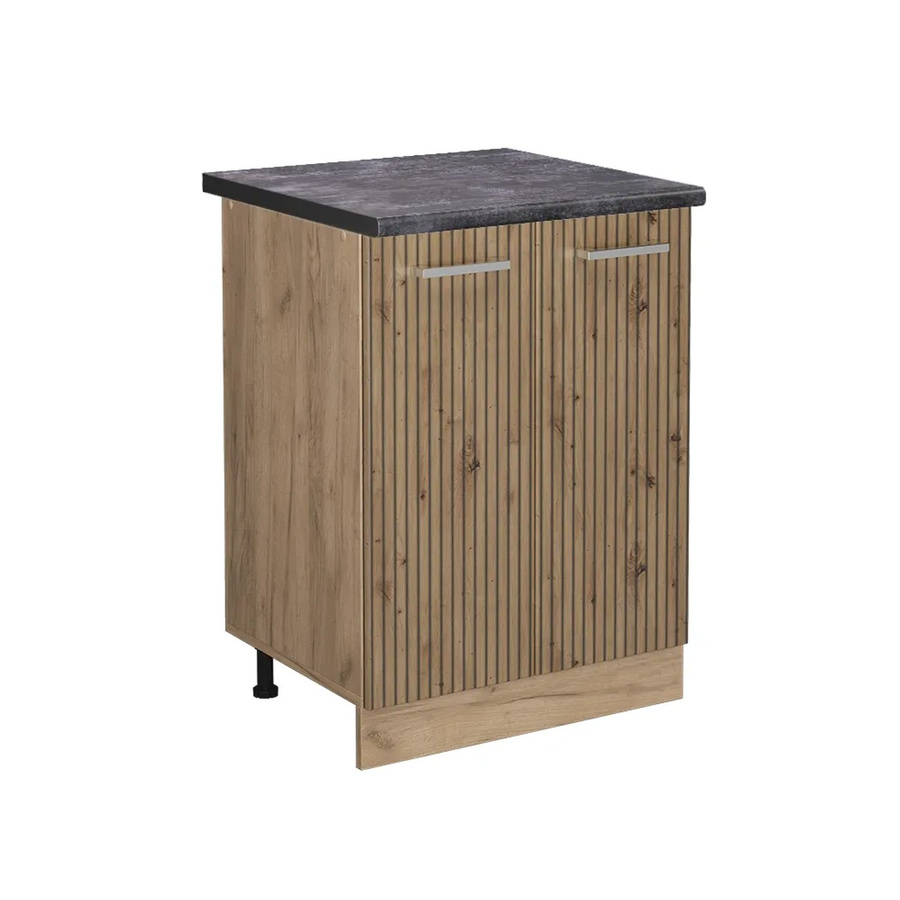 Vicco Küchenunterschrank R-Line Artisan-Eiche/Goldkraft Eiche in Anthrazit mit Breite: 60 cm und Höhe: 81,6 cm - Bild 2