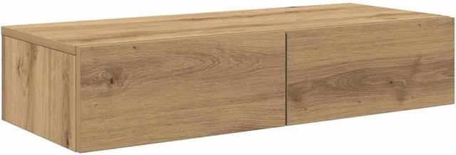vidaXL Wandregal mit Schubladen Artisan-Eiche, Farbe: Braun, B/T/H: 80 x 33 x 17 cm - Bild 1