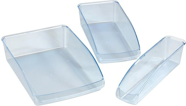 Wenko Kühlschrank-Organizer 3-teiliges Set, transparent, Breite: 33,0 cm, Höhe: 8,0 cm - Bild 1