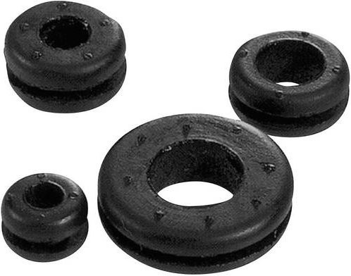 LAPP SKINDICHT LA 3 Kabeldurchführung aus Chloropren-Kautschuk in Schwarz, 100 Stück, Klemm-Ø max. 3 mm, Plattenstärke max. 2 mm - Bild 1