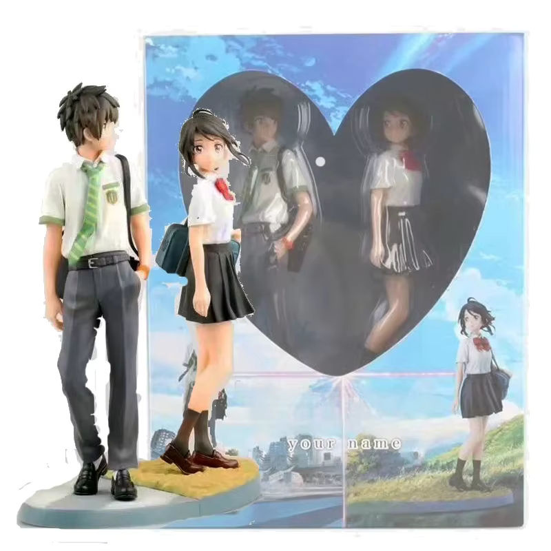 Bandai Anime Figuren Set Dein Name Taki Tachibana und Mitsuha Miyamizu Sammelmodell in Mehrfarbig, Höhe: 23 cm - Bild 5