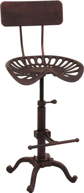 Barhocker MCW-N26 Industrial Tresenhocker aus Metall, höhenverstellbar und drehbar, Farbe: Gold - Bild 1