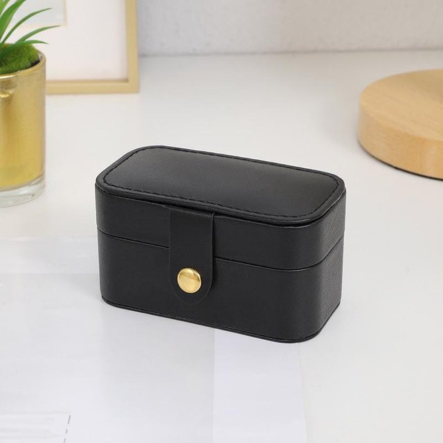 XYNN Schmuckaufbewahrungs-Organizer, Leder, schwarz, Unisex - Bild 1