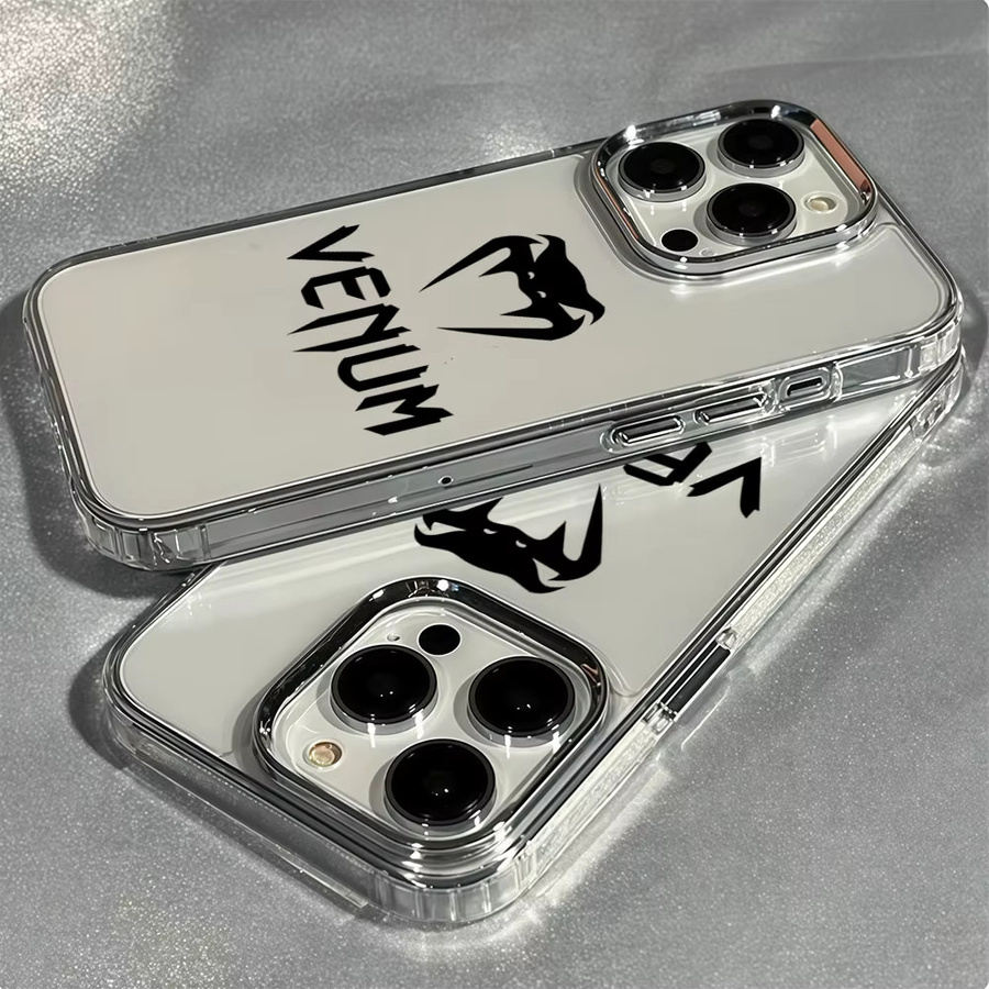 Aurbe Transparente Handyhülle mit silbernem Linsenrahmen für iPhone 17 16 15 14 13 12 11 Pro Max und 16E - Bild 3