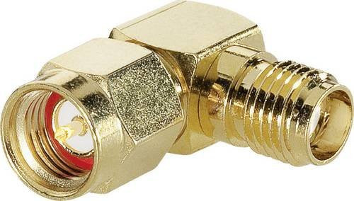 TRU COMPONENTS SMA-Adapter TC-2520013 mit SMA-Stecker und SMA-Buchse in Gold, 100 Stück - Bild 1