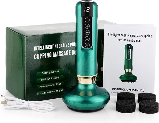 Binchi Health Technology Elektrische Vakuum-Schröpfmassage, Körper, Unisex, grün - Bild 1