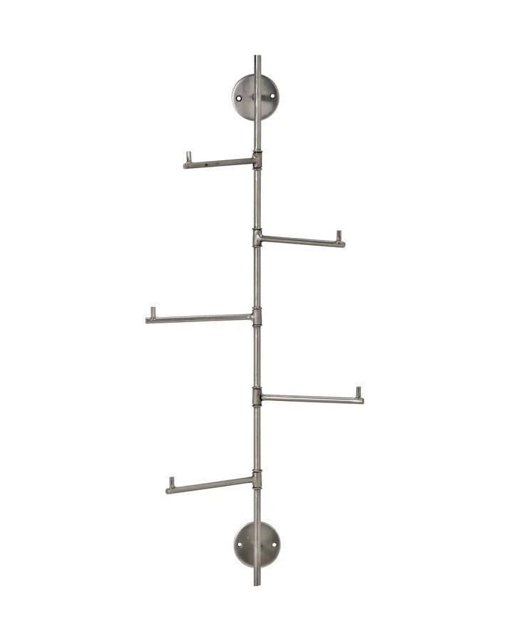 House Doctor Garderobe Flex in Silber mit modernem skulpturalem Design aus Metall, Breite: 70,5 cm - Bild 1