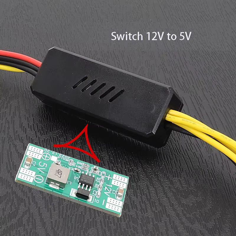 OULLX DC-zu-SATA-Konverterkabel 5,5x2,5 mm auf 4-Pin SATA Splitter Adapter Schwarz - Bild 4
