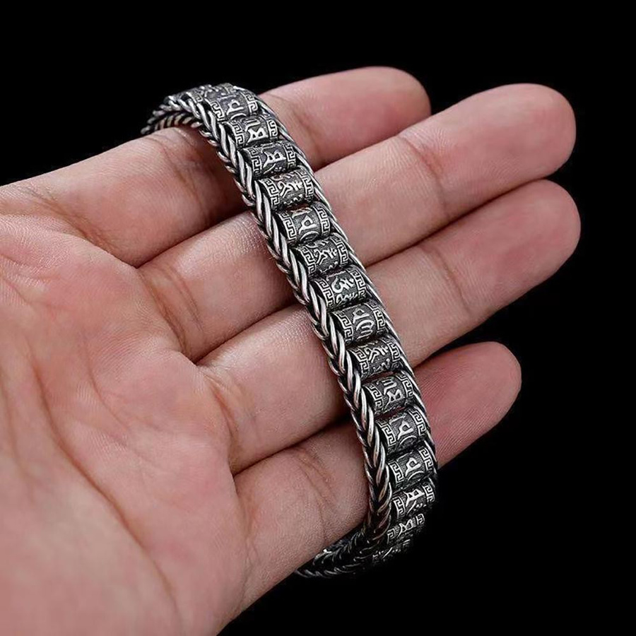 Zorioneko Armband, Edelstahl, Silber, Herren, 20cm - Bild 3