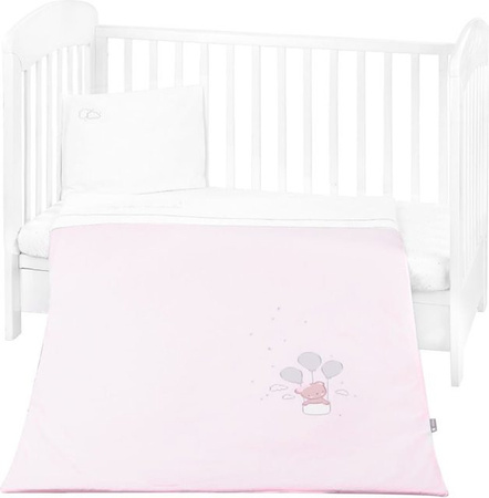 Kikkaboo Babybettwäsche Set Dream Big 5-teilig aus 100 % Baumwolle in Pink, Decke B: 135 cm, T: 95 cm, Kissen B: 45 cm, T: 35 cm