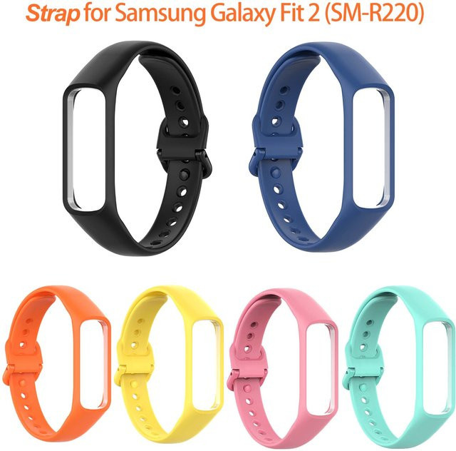 Samsung Galaxy Fit 2 (R220) Ersatzarmband aus weichem Material in Gelb für Unisex-Modelle - Bild 1