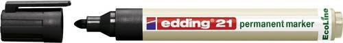 Edding 21 EcoLine Permanentmarker Schwarz mit Bullet-Spitze 1,5-3 mm - Bild 1