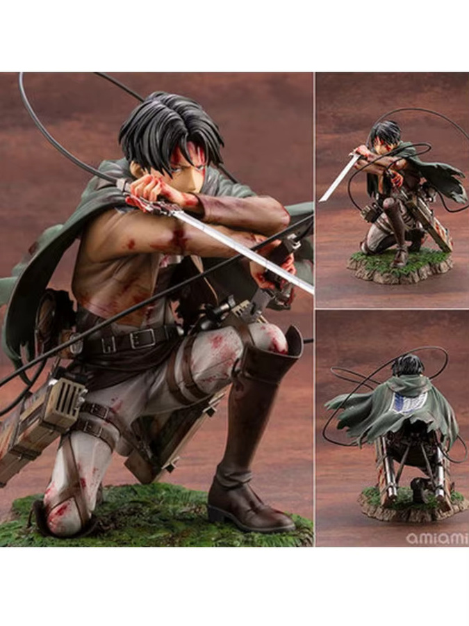 Bandai Attack On Titan Levi Figur, PVC-Modellfigur, Einzelfigur - Bild 3