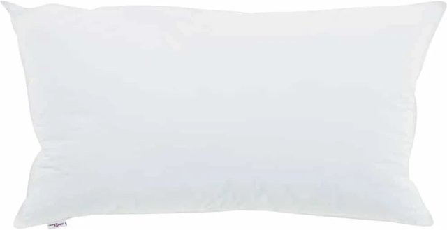 vidaXL Kopfkissen Set aus Baumwolle in Weiß, 2 Stück, B/H: 40 x 80 cm - Bild 1