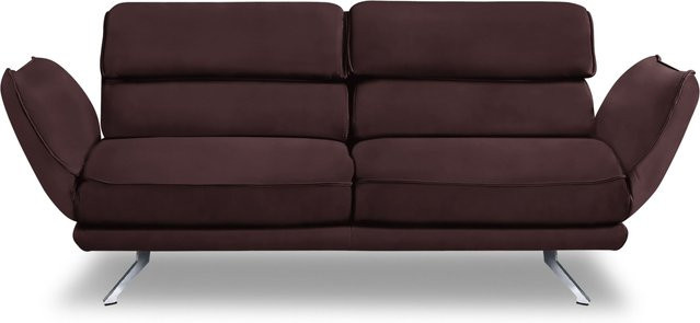 2-Sitzer Sofa HAMM von Rolf Weber in Anthrazit mit Stoffbezug und Armlehnen, B/T/H: 166 x 84 x 84 cm - Bild 1