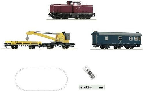 Roco Digital-Set H0 Diesellok BR 211 mit Kranzug der DB z21start - Bild 1