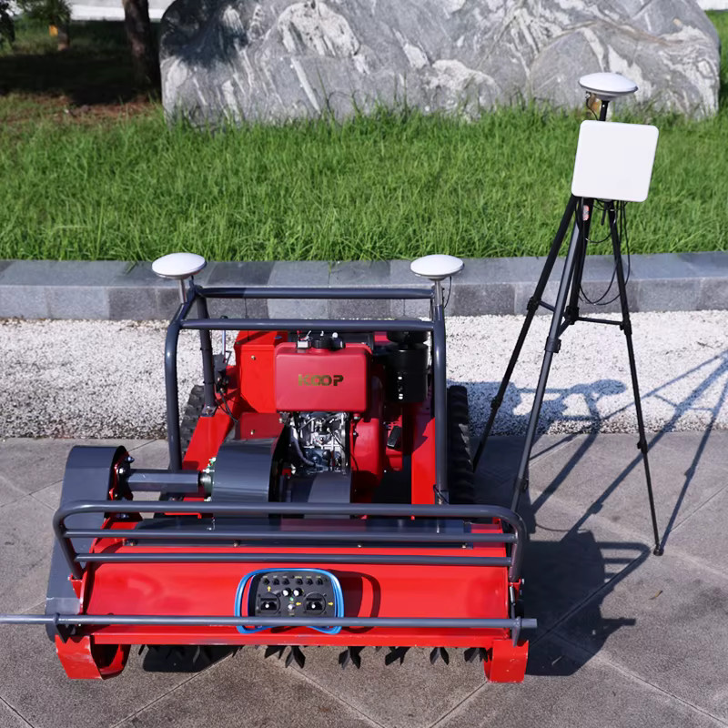 AIWEIYA Ferngesteuerter Grasschneider mit Gasmotor in Rot, Schnittbreite: 800 mm, 1000 mm oder 1200 mm - Bild 2