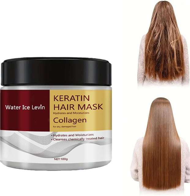 Water Ice Levin Kollagen Haarmaske, für strapaziertes Haar, Unisex - Bild 1