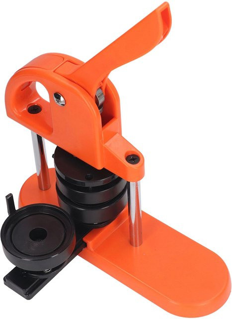 Nensit DIY Knopfpresse Maschine Kit mit 100 Pin-Teilen und Kreisschneider in Rot, 32mm - Bild 1