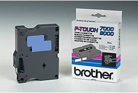 Brother Schriftbandkassette TX-315 schwarz/weiß, Breite: 6 mm - Bild 1
