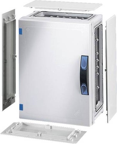 Hensel FP 0251 Verteilergehäuse aus Kunststoff in Weiß, B/T/H: 27,6 x 36,6 x 18,6 cm - Bild 1