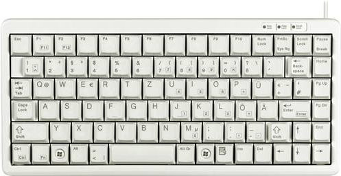Cherry Slim-Line G84-4100 Mechanische Tastatur USB/PS2 QWERTZ Deutsch Grau - Bild 1